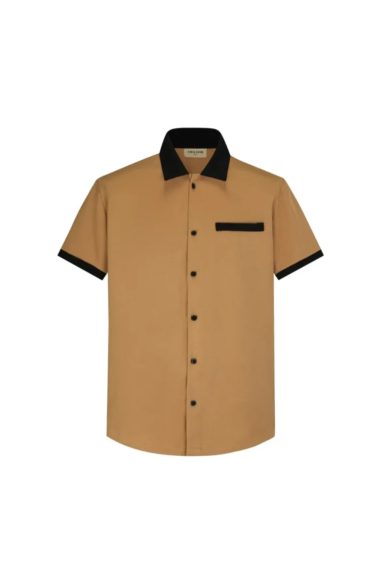 Ensemble chemise short style bowling