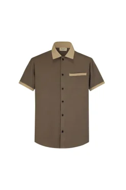 Ensemble chemise short style bowling