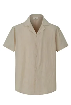 Ensemble chemise short uni décontracté