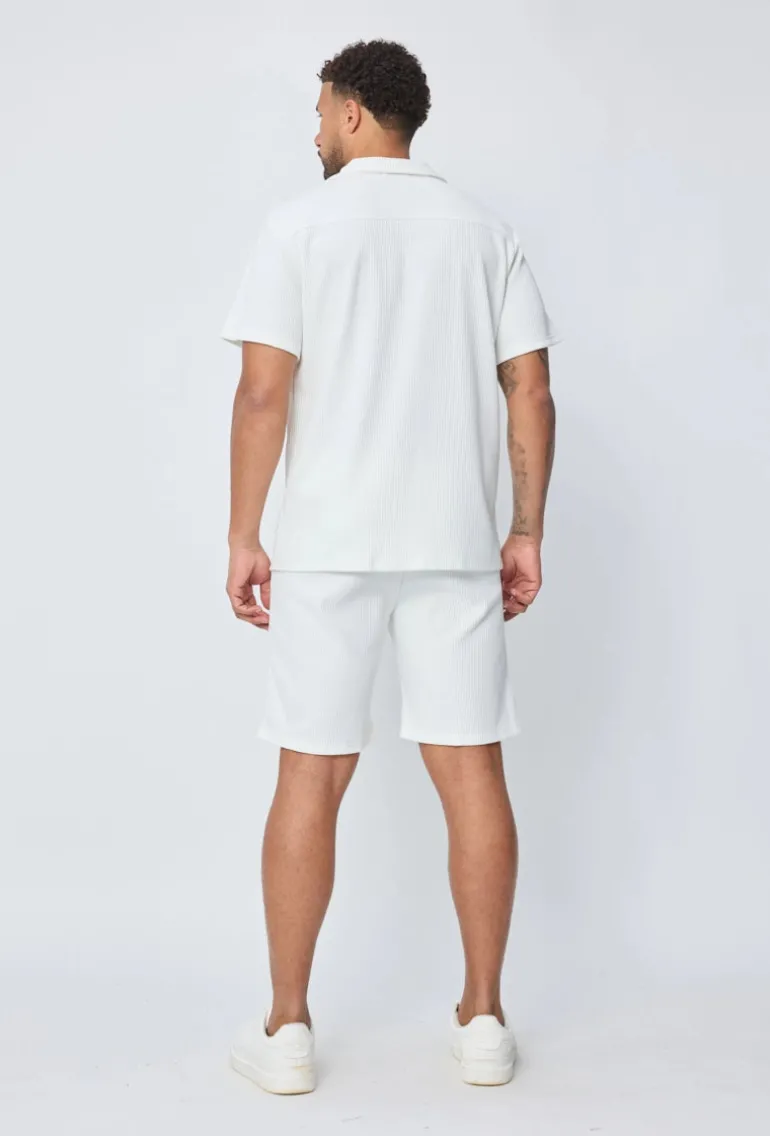 Ensemble chemise short uni