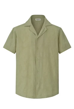 Ensemble chemise short uni décontracté