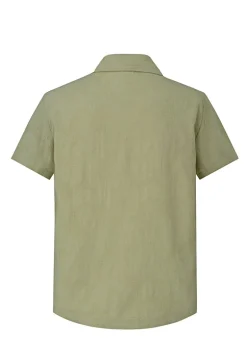 Ensemble chemise short uni décontracté