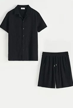Ensemble chemise short uni