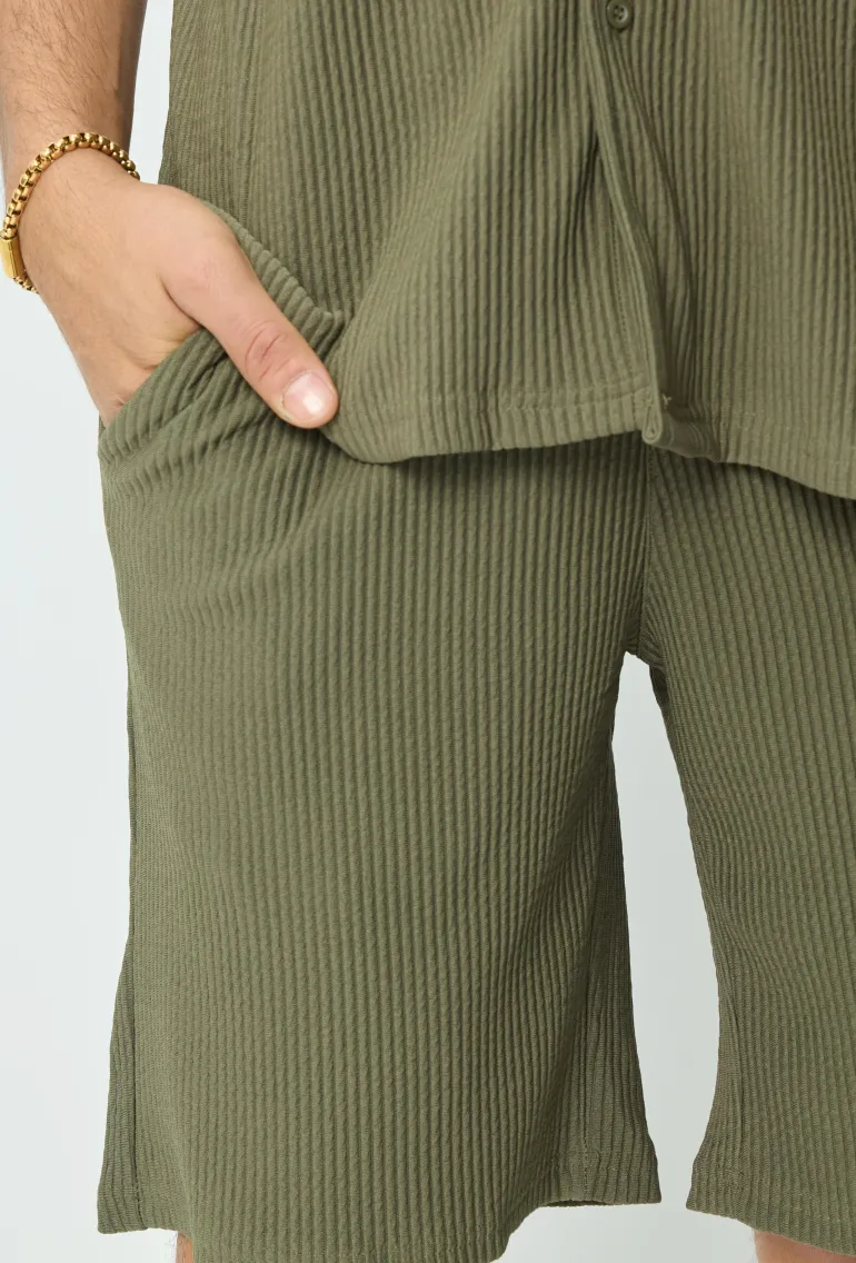 Ensemble chemise short uni