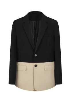 Ensemble classic veste et pantalon bi couleur