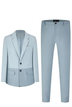 Ensemble classic veste et pantalon bi couleur