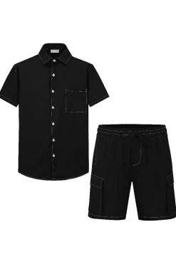 Ensemble décontracté en tissu texturé