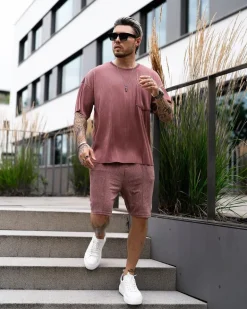 Ensemble décontracté texturé tshirt short