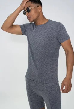Ensemble décontracté texturé tshirt short