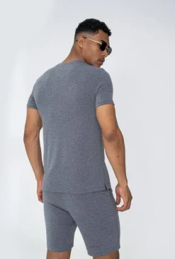 Ensemble décontracté texturé tshirt short