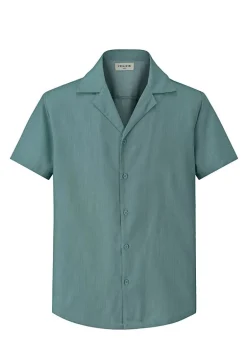 Ensemble décontracté uni chemise short