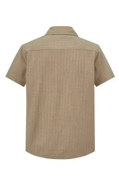 Ensemble de chemise à manches courtes et pantalon avec taille à cordon