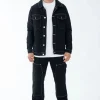 Ensemble denim noir délavé