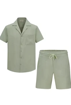 Ensemble détente uni chemise short