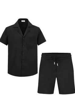 Ensemble détente uni chemise short