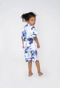 Ensemble enfant tshirt short avec motif imprimer peinture all over