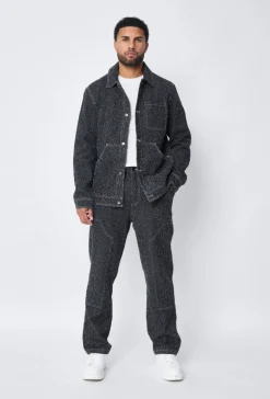 Ensemble jean effet bouloche