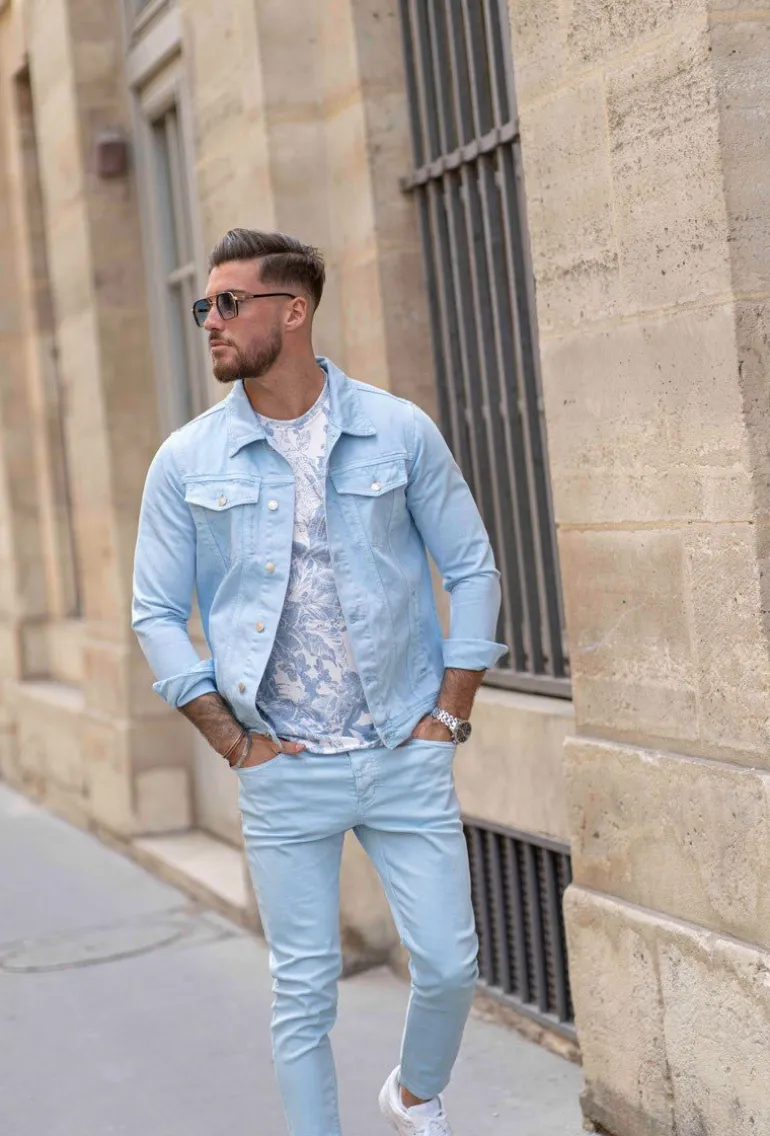 Ensemble jean veste pantalon