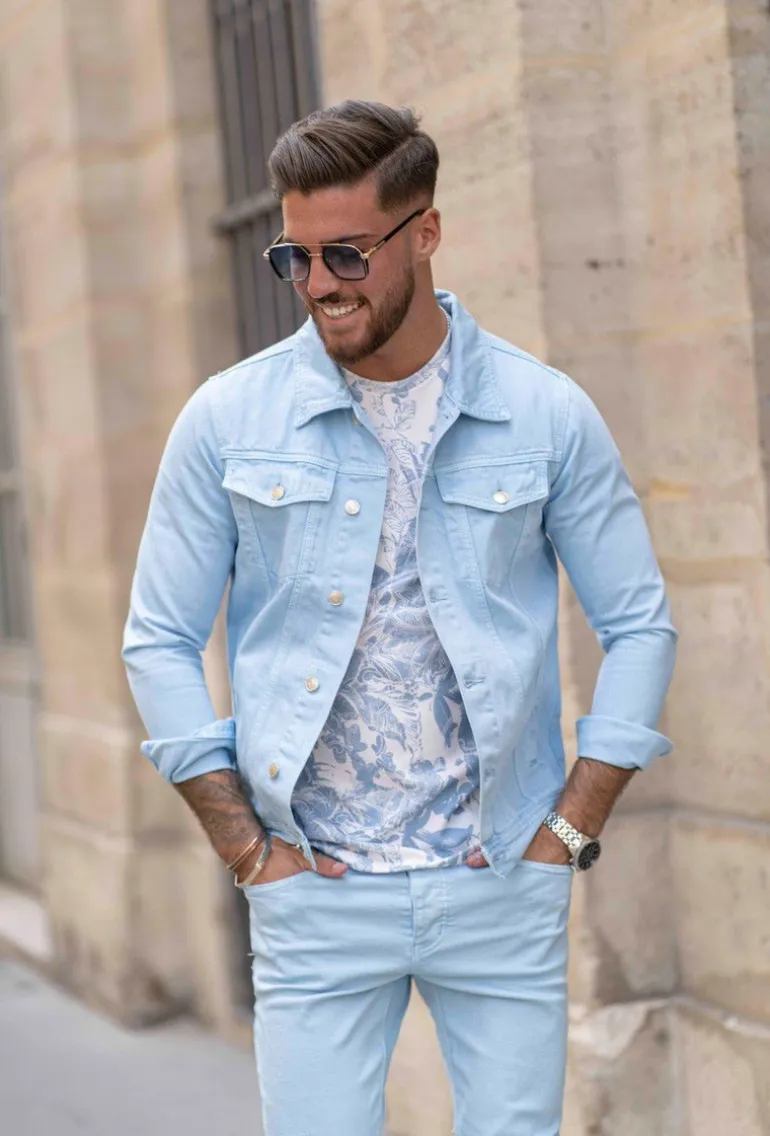 Ensemble jean veste pantalon