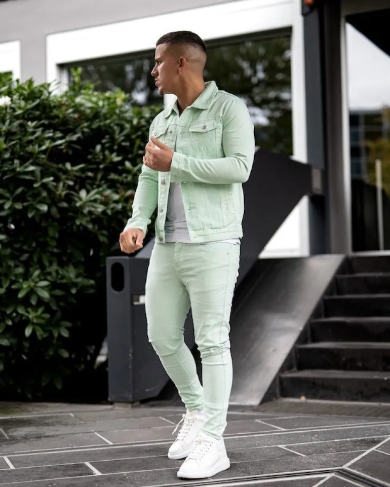 Ensemble jean veste pantalon