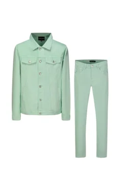 Ensemble jean veste pantalon
