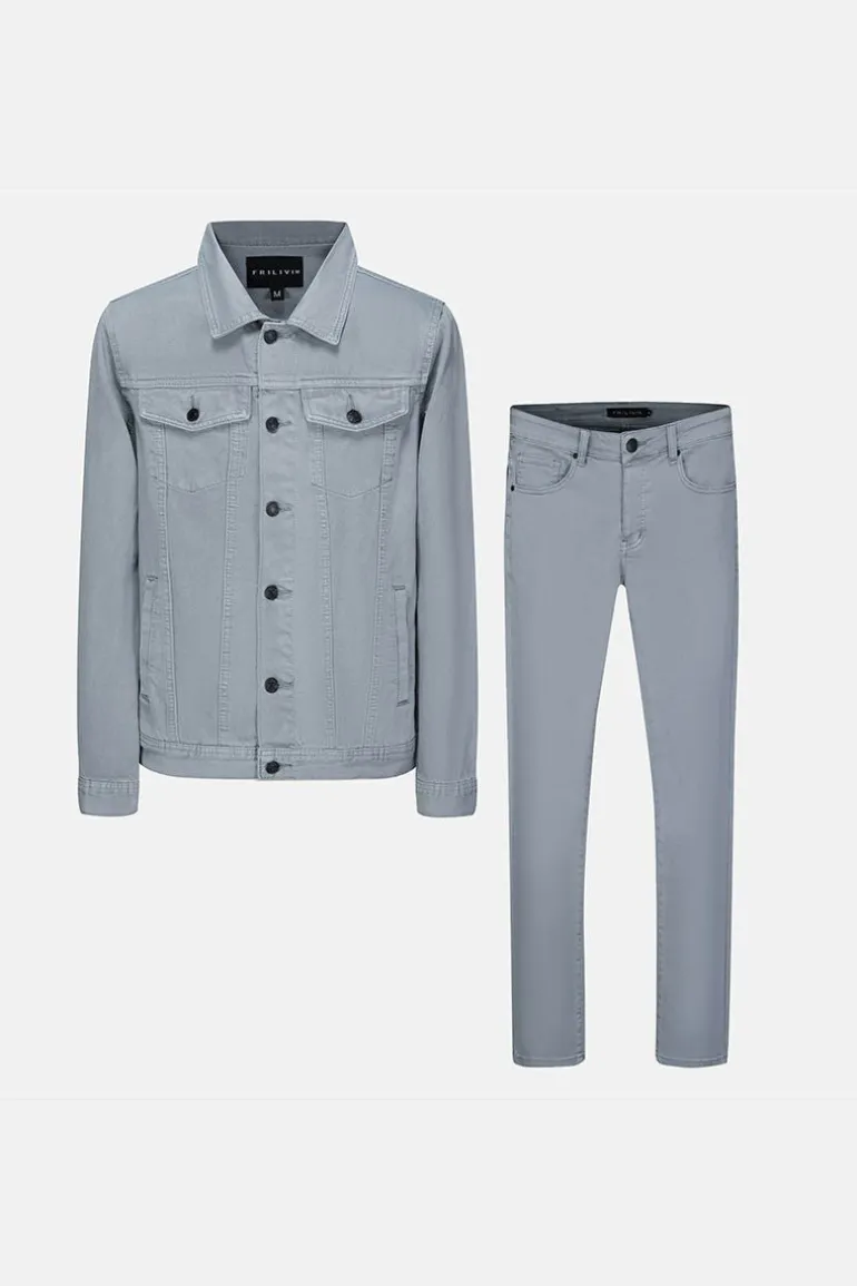 Ensemble jean veste pantalon