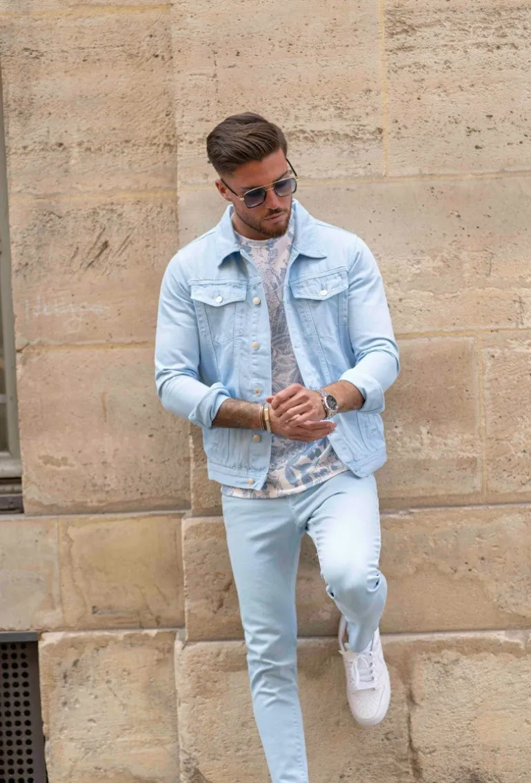 Ensemble jean veste pantalon