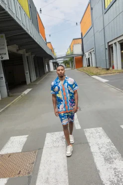 Ensemble léger aux motifs floraux
