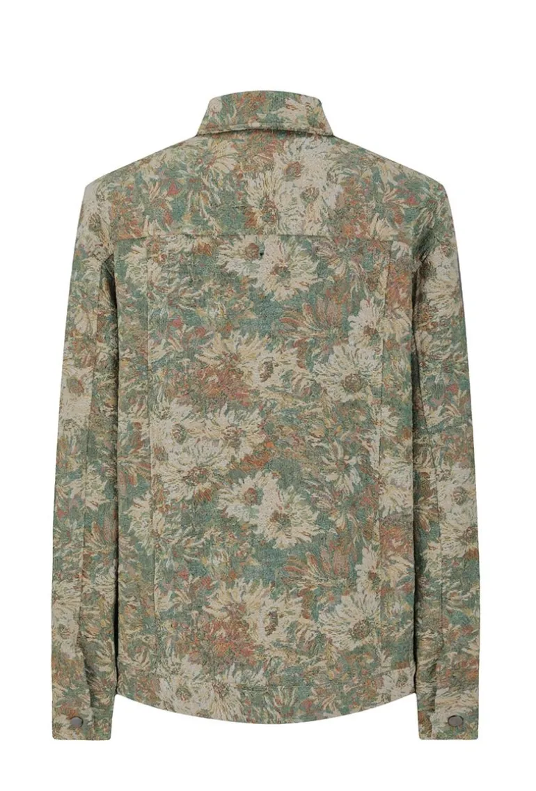 Ensemble oversize chemise pantalon à motif fleuri