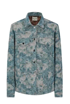 Ensemble oversize chemise pantalon à motif fleuri
