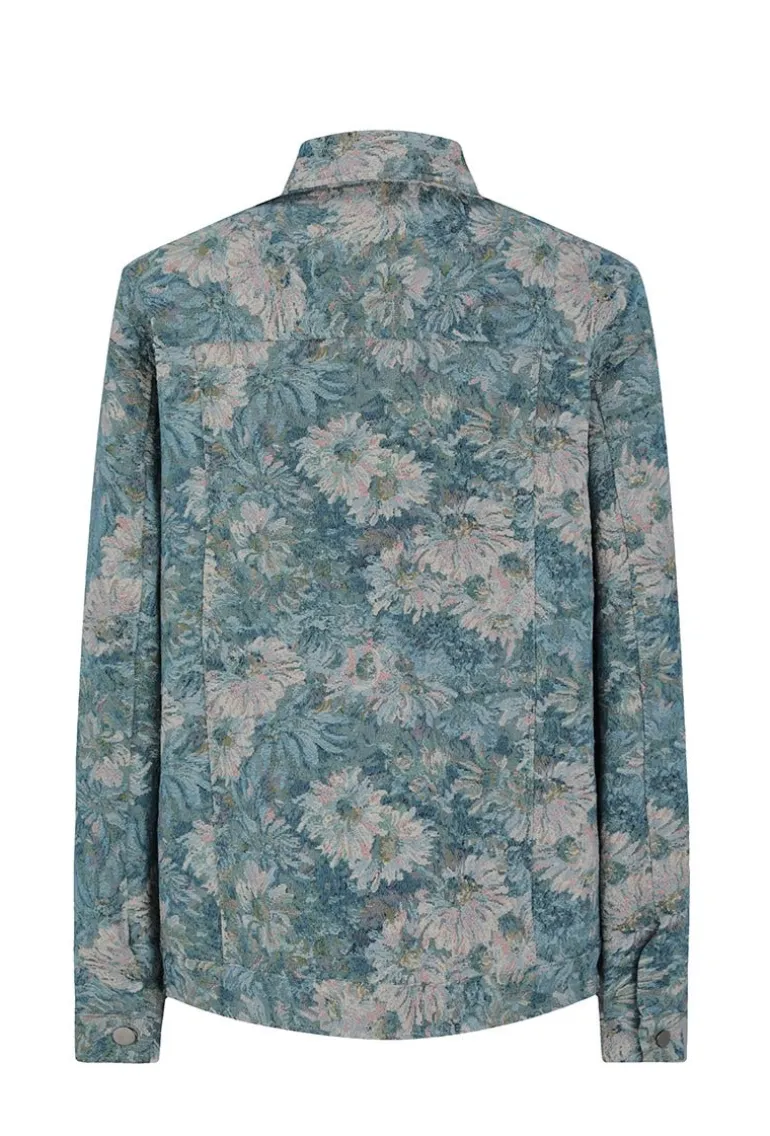 Ensemble oversize chemise pantalon à motif fleuri
