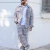 Ensemble oversized à motifs abstraits