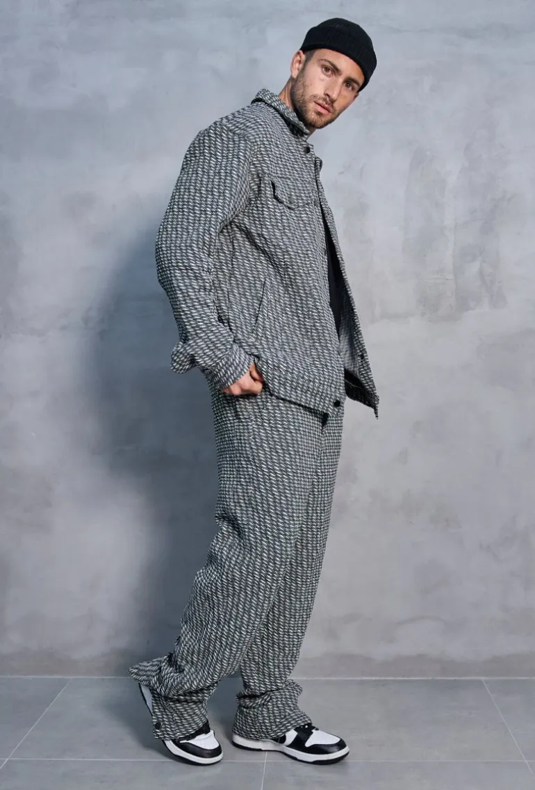 Ensemble oversized à motifs abstraits