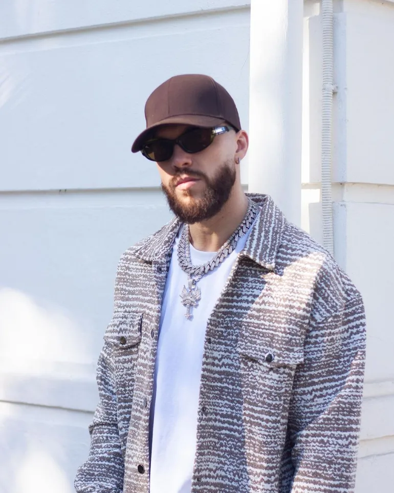 Ensemble oversized à motifs abstraits