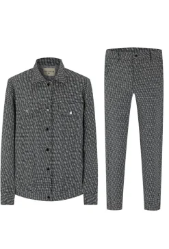 Ensemble oversized à motifs abstraits