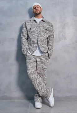 Ensemble oversized à motifs abstraits