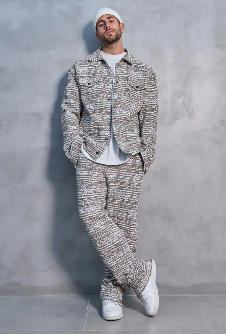 Ensemble oversized à motifs abstraits
