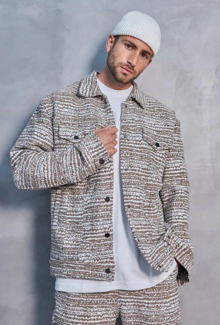 Ensemble oversized à motifs abstraits
