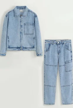 Ensemble pantalon en jean noir