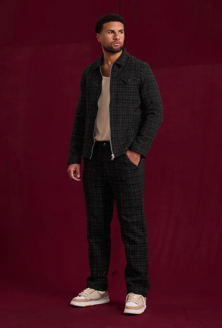 Ensemble pantalon en tissu tricote avec style courte