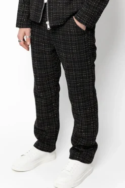 Ensemble pantalon en tissu tricote avec style courte