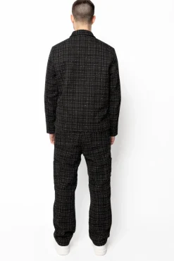 Ensemble pantalon en tissu tricote avec style courte