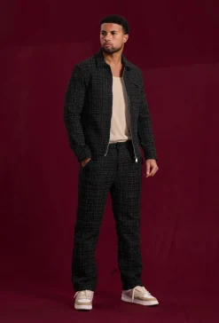 Ensemble pantalon en tissu tricote avec style courte