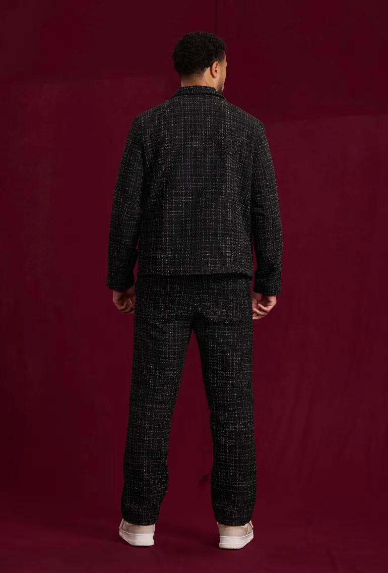Ensemble pantalon en tissu tricote avec style courte