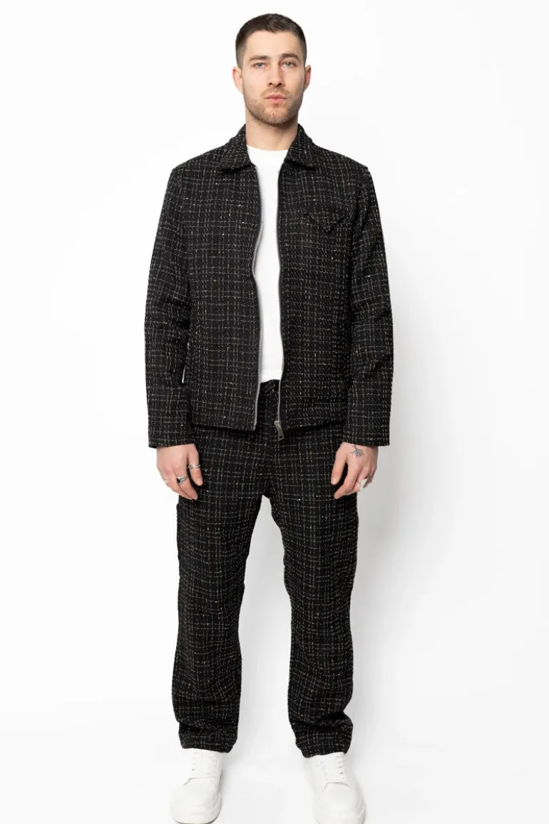 Ensemble pantalon en tissu tricote avec style courte