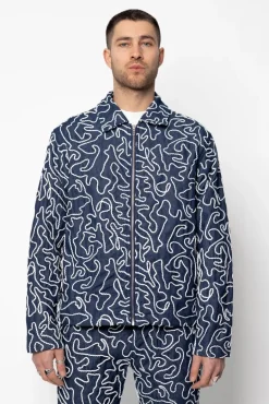 Ensemble pantalon jean à fermeture eclair