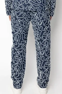 Ensemble pantalon jean à fermeture eclair