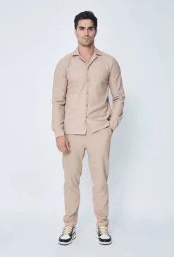 Ensemble plissé chemise et pantalon