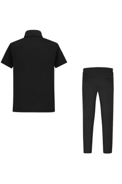 Ensemble plissé chemise pantalon