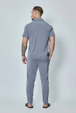 Ensemble plissé chemise pantalon